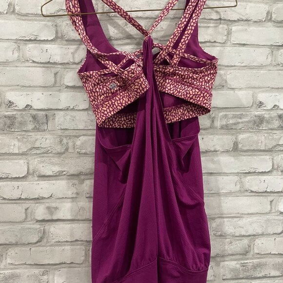 Lululemon Nouveau Limits Tank Top in Miss Mosaic Peach Fuzz Regal Plum - Picture 7 of 9